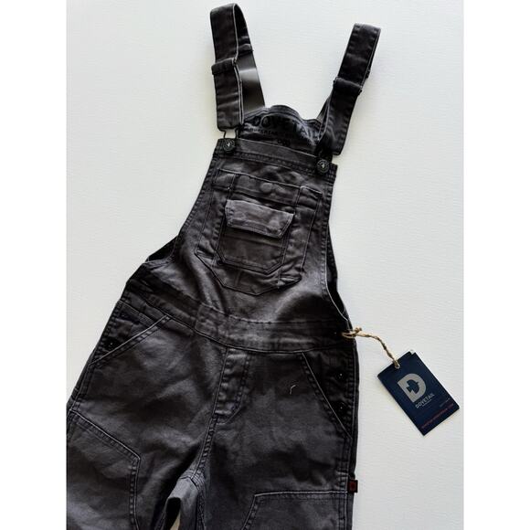 Dovetail Pants - Dovetail Workwear Freshley Overalls for Women Dark Grey Canvas 00/32 NWT